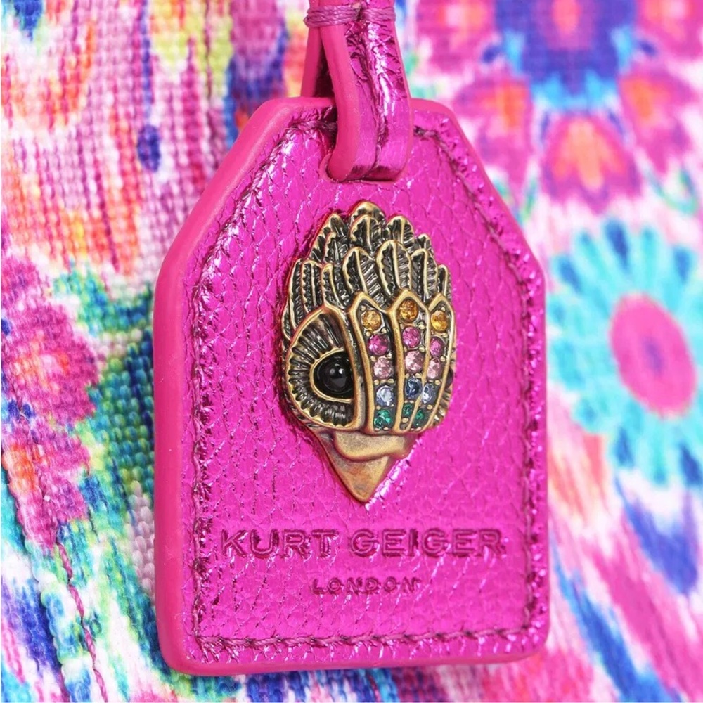 Limited Edition Kurt Geiger x Matthew Williamson Colorful Patterned Tote Bag - Picture 15 of 16